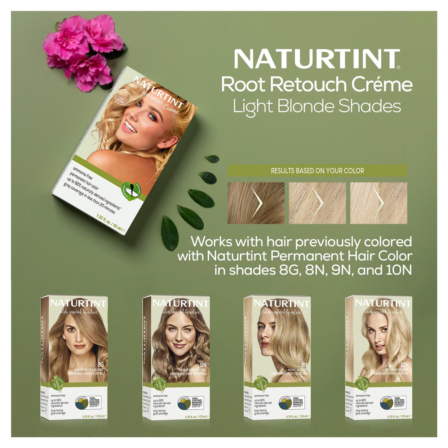 Naturtint Light Blonde Root Retouch Amonie Free, 1.52 FZ Beauty & Personal Care Naturtint