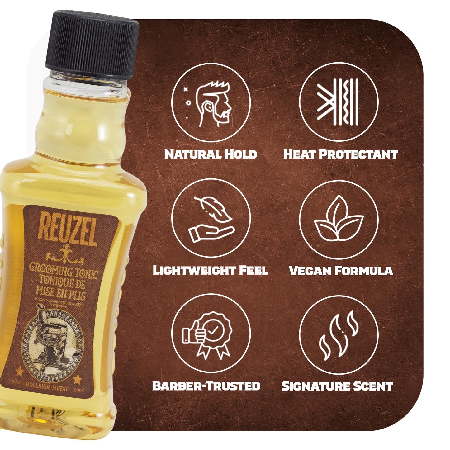 Reuzel Grooming Tonic, Hair Oil Treatment For Men, 3.38 oz Beauty & Personal Care REUZEL