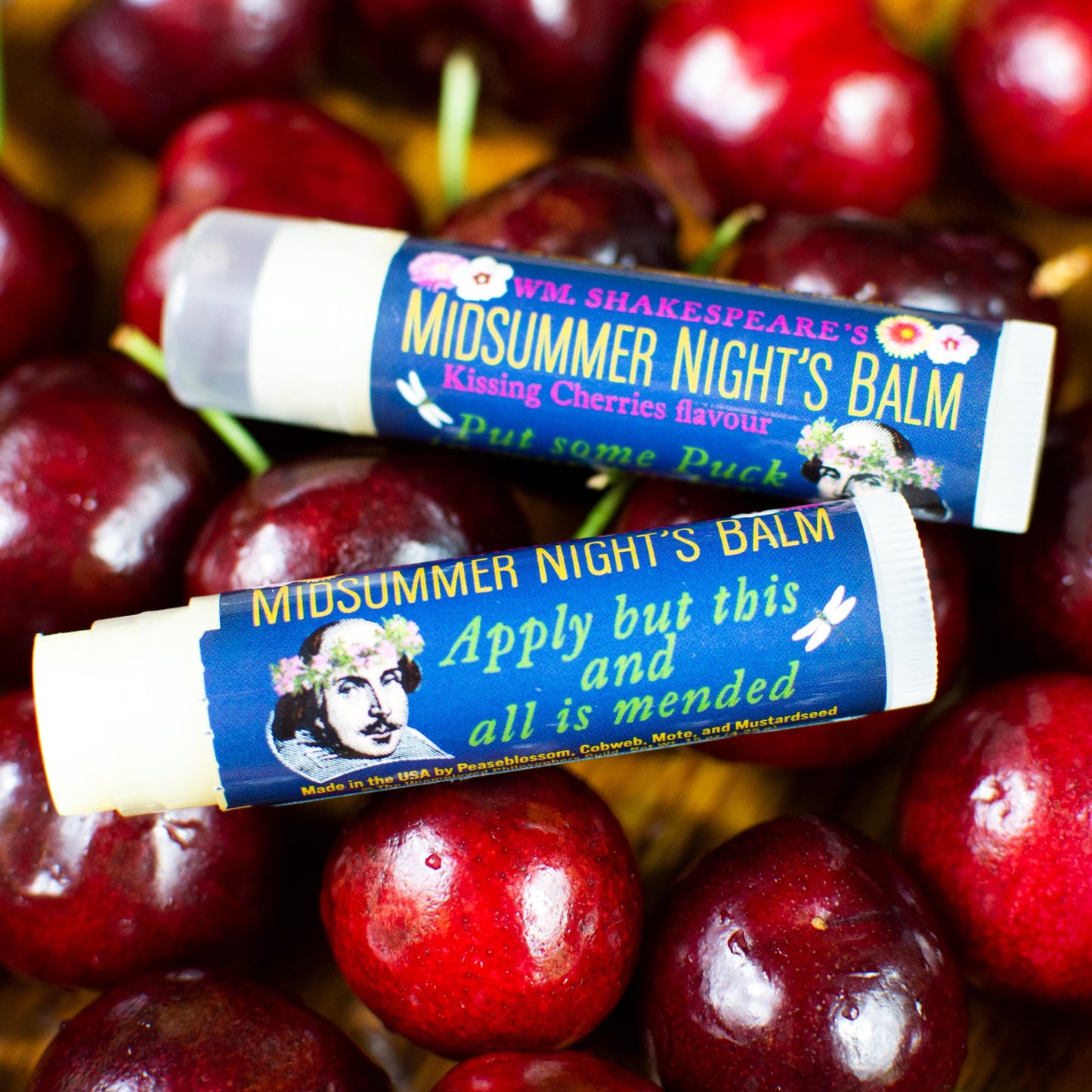 The Unemployed Philosophers Guild Shakespeare's Midsummer Night's Lip Balm - Cherry Flavored, Cruelty-Free and Made in the USA from Natural Beauty & Personal Care The Unemployed Philosophers Guild