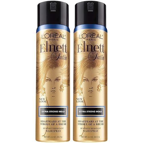 L'Oreal Paris Hair Care Elnett Extra Strong Hold Travel Size Hairspray, Long Lasting Plus Humidity Resistant, Hair Spray, 2.2 Ounce (2 Count) Beauty & Personal Care L'Oreal Paris