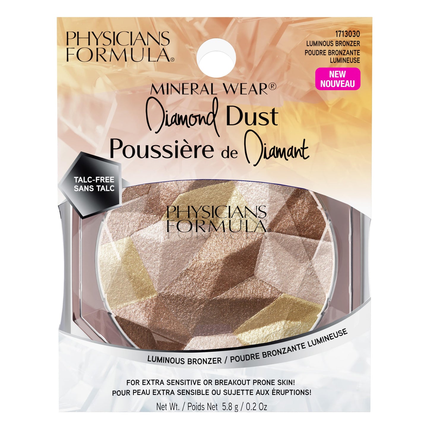 Physicians Formula Mineral Wear Diamond Dust, Vitamin E Mineral Weightless Powder and Serum Hybrid, Warm Radiant Finish, Vegan, Talc-Free Beauty & Personal Care Physicians Formula