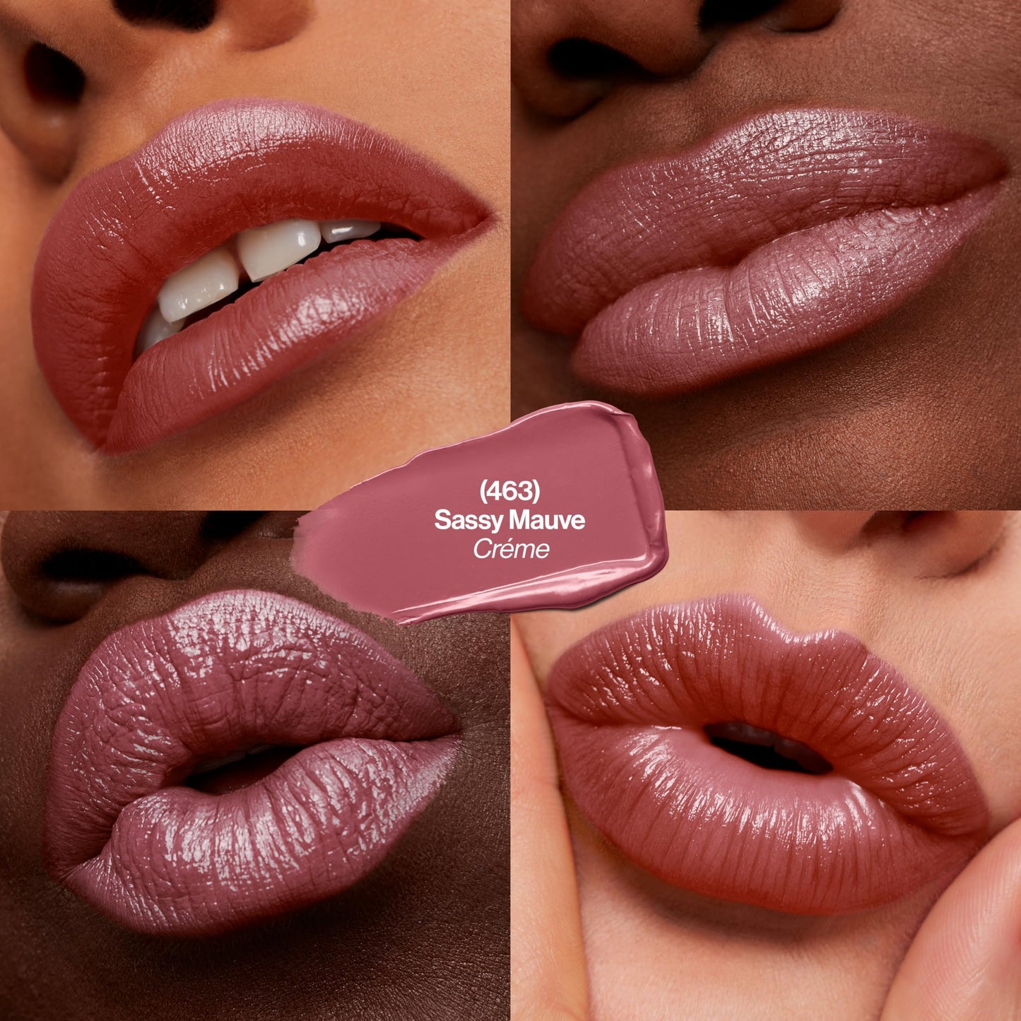 Revlon Super Lustrous Lipstick, Creamy Formula For Soft, Fuller-Looking Lips, Moisturized Feel, 463 Sassy Mauve, 0.15 oz Beauty & Personal Care REVLON