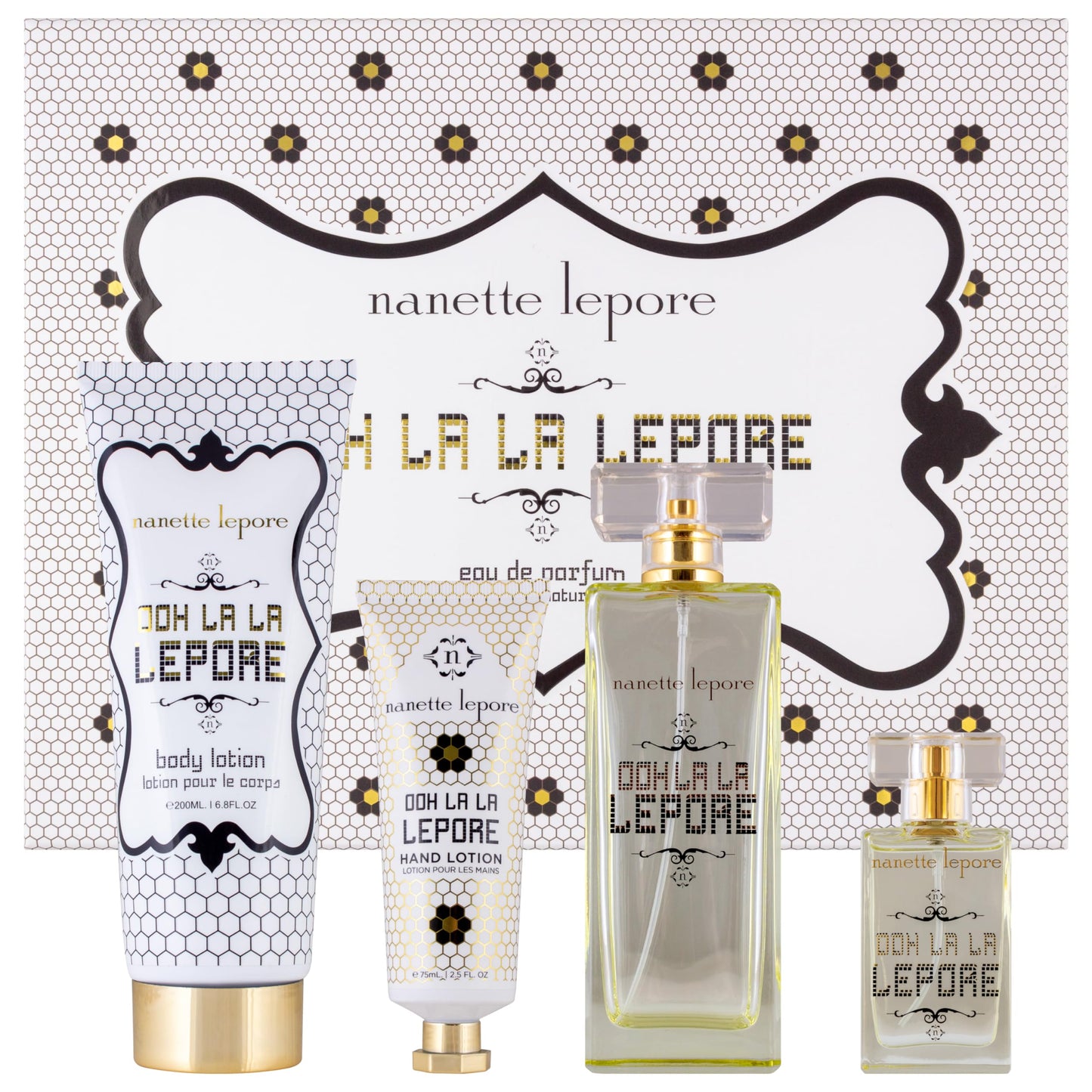 Ooh La La Lepore Eau de Parfum 4 Piece Gift Set for Her, 3.4 fl. oz., by Nanette Lepore Beauty & Personal Care Nanette Lepore