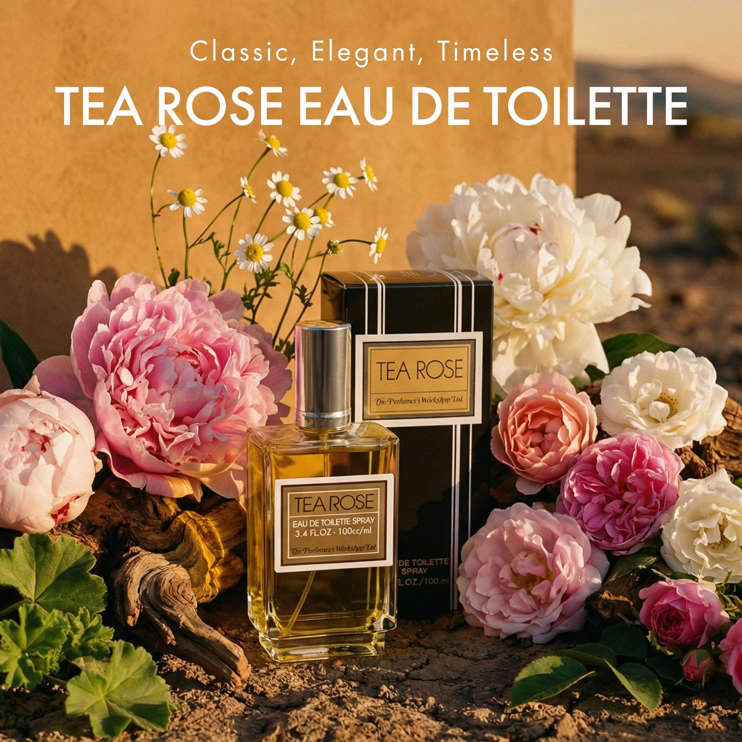 Perfumer's Workshop Tea Rose For Women - 3.4 Oz Eau De Toilette Spray Beauty & Personal Care Perfumer's Workshop