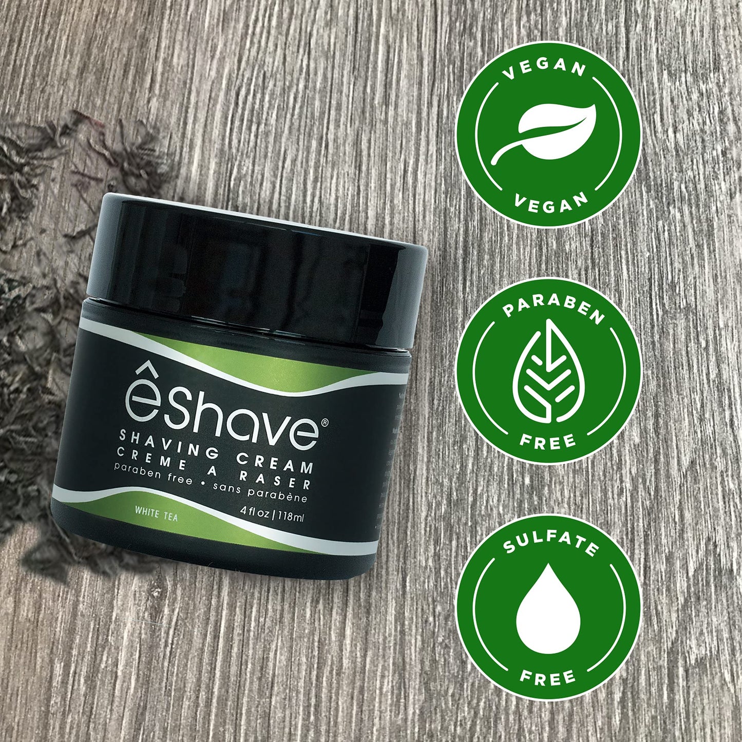 eShave Shaving Cream for Men, White Tea, prevents shaving irritation and razor burn, generates a rich lather for a soft, silky, Smoothest Shave Beauty and Personal Care eShave