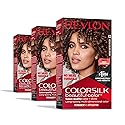 Revlon Colorsilk Beautiful Color Permanent Hair Color, (OLD VERSION) 43 Medium Golden Brown (Pack of 3) Beauty & Personal Care REVLON