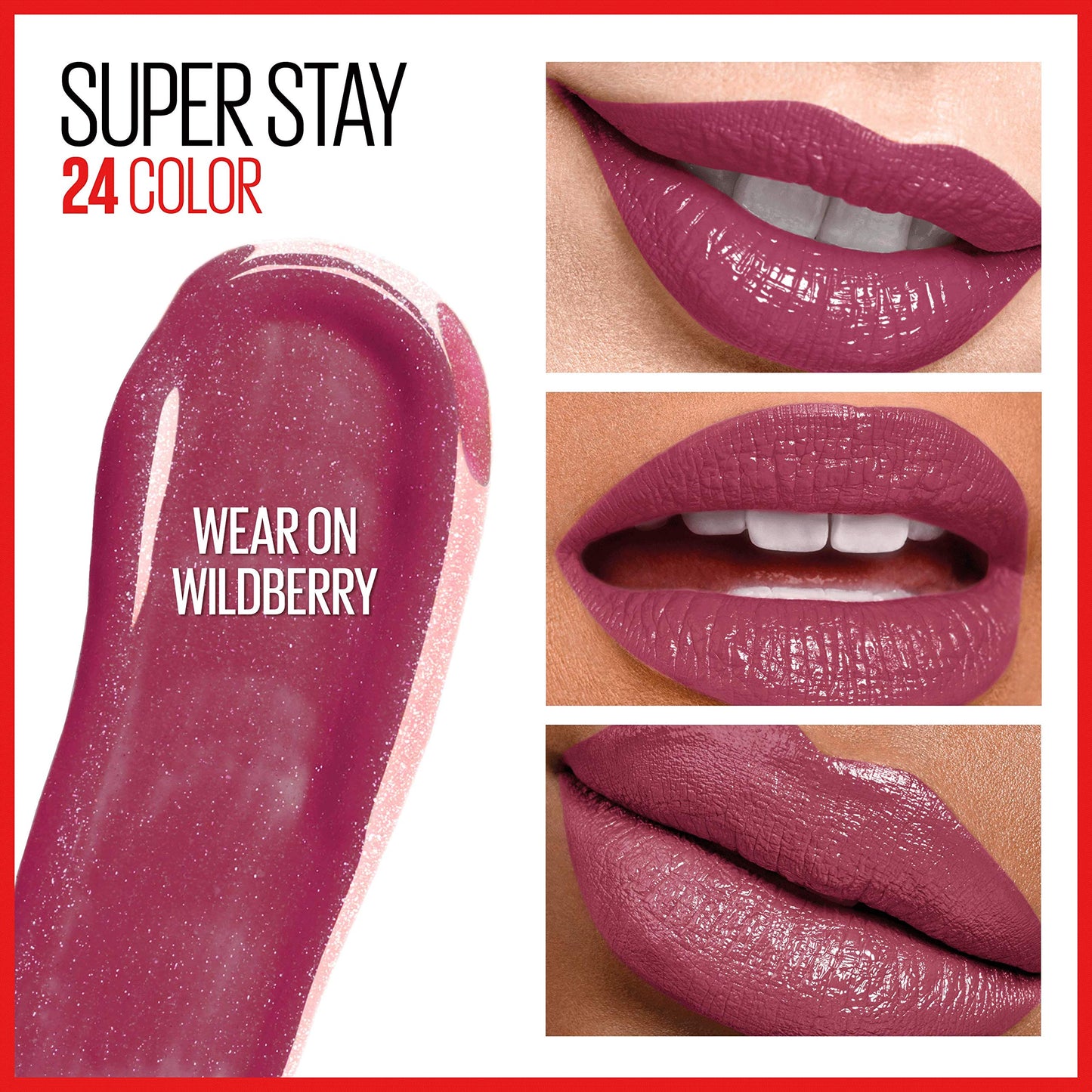 Maybelline Super Stay 24, 2-Step Liquid Lipstick Makeup, Long Lasting Highly Pigmented Color with Moisturizing Balm, Wear On Wildberry, Mauve Pink, 1 Beauty & Personal Care MAYBELLINE