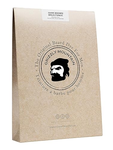 Grizzly Mountain Beard Dye - Organic & Natural Dark Brown Beard Dye Beauty & Personal Care Grizzly Mountain Beard Dye
