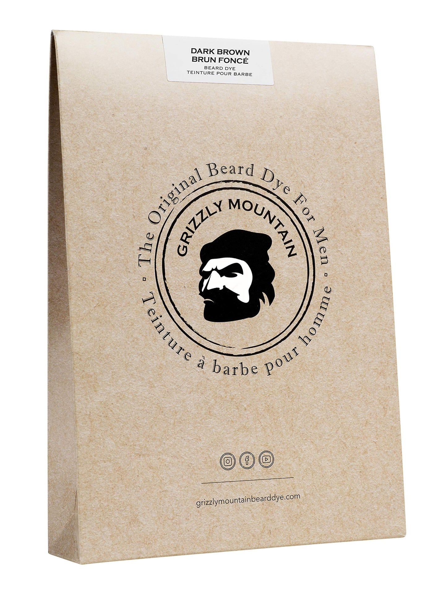 Grizzly Mountain Beard Dye - Organic & Natural Dark Brown Beard Dye Beauty & Personal Care Grizzly Mountain Beard Dye