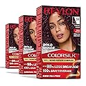 Revlon ColorSilk Permanent Hair Color with Bond Repair Complex, 38 Vibrant Violet, 3 pack Beauty & Personal Care REVLON