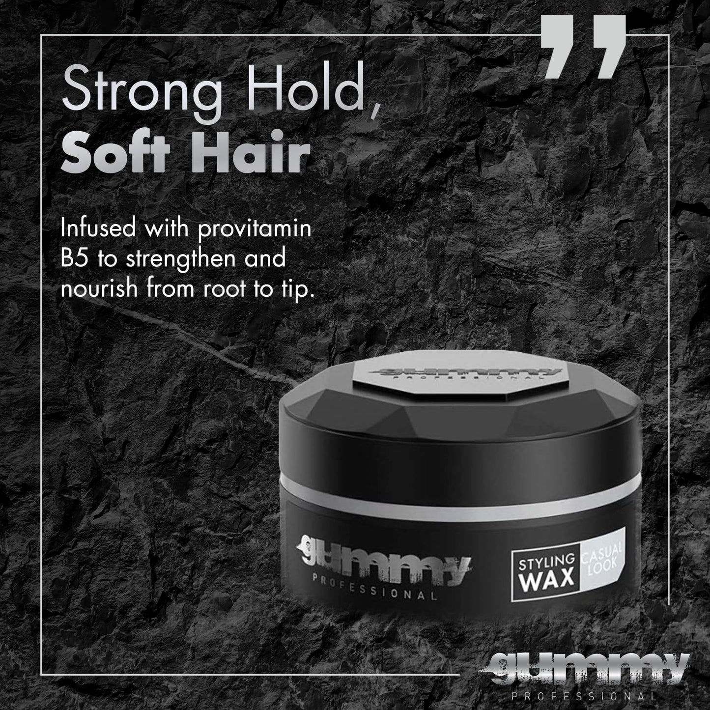 Gummy Professional Casual Look Medium Hold Hair Styling Wax - Matte Finish for Natural Texture and Flexible Restyling - Lightweight, Non-Sticky Beauty & Personal Care Gummy