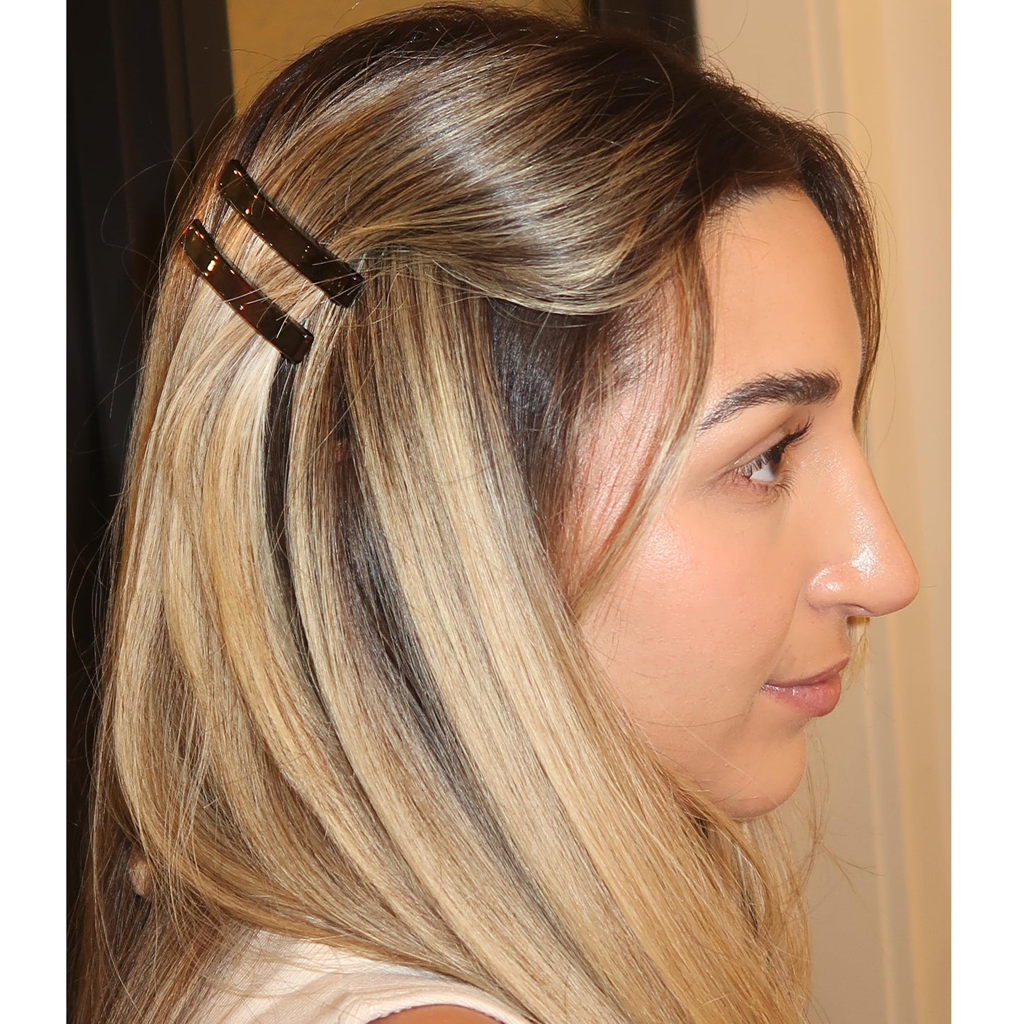 Camila Paris AD1/2 French Hair Barrette Clip for Girls, Set of 2 Rubberized Metal Clasp Strong Hold Grip Hair Clips for Women, No Slip Durable Styling Beauty & Personal Care Camila