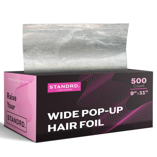 Stock Your Home 500 Count Aluminum Foil for Hair Highlighting, 9” Pop Up Foil Sheets for Salon or Home Use, Embossed Disposable Hair Foils Beauty & Personal Care Stock Your Home