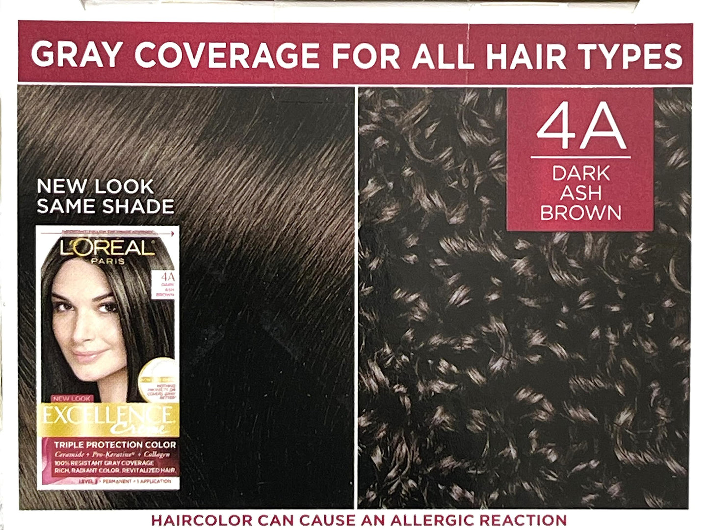 L"Oreal Paris Excellence Creme 4A Dark Ash Brown Cooler Permanent Haircolor Beauty & Personal Care L'Oreal Paris