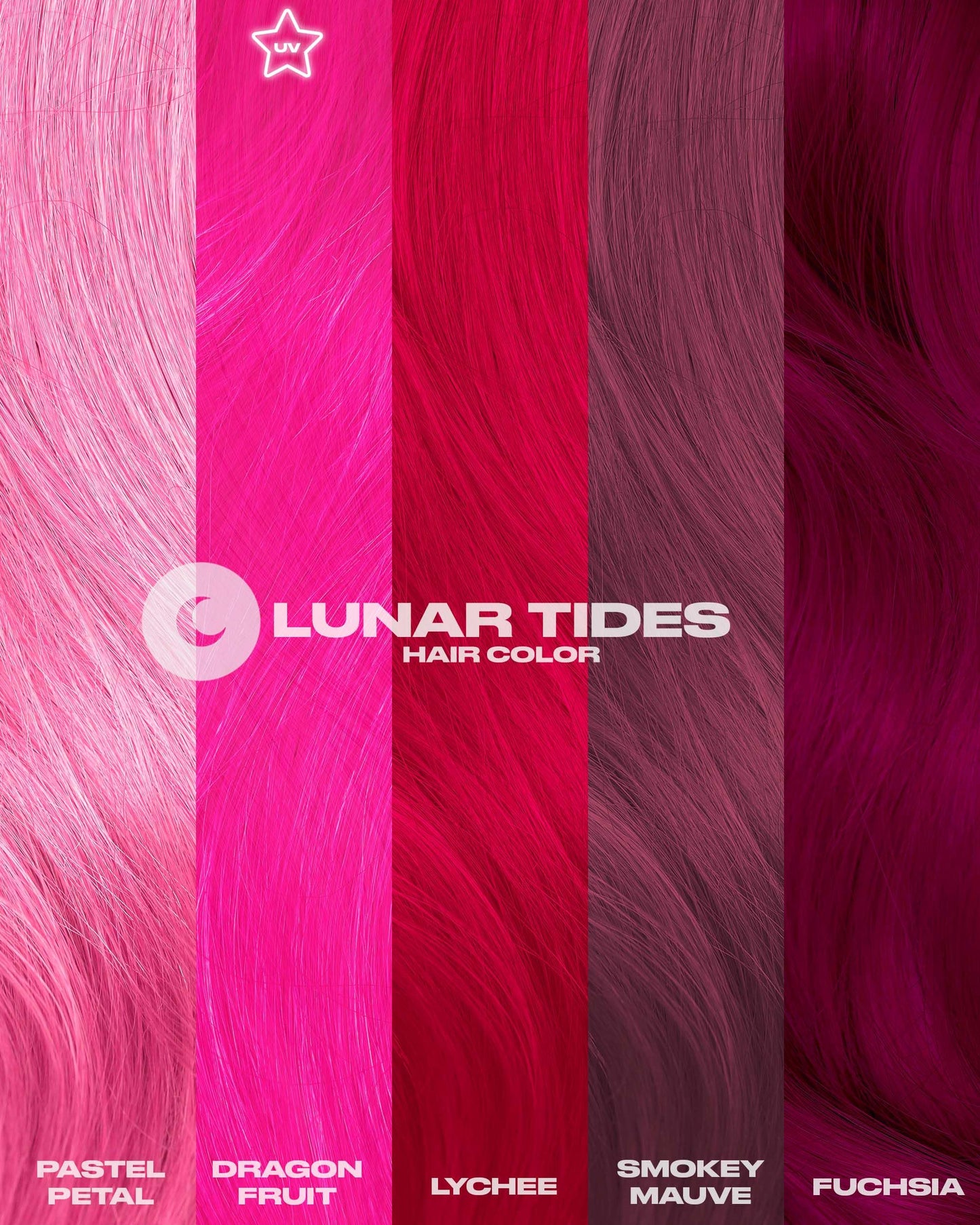 Lunar Tides Semi-Permanent Hair Color (43 colors) (Smokey Mauve, 8 fl. oz.) Beauty & Personal Care Lunar Tides