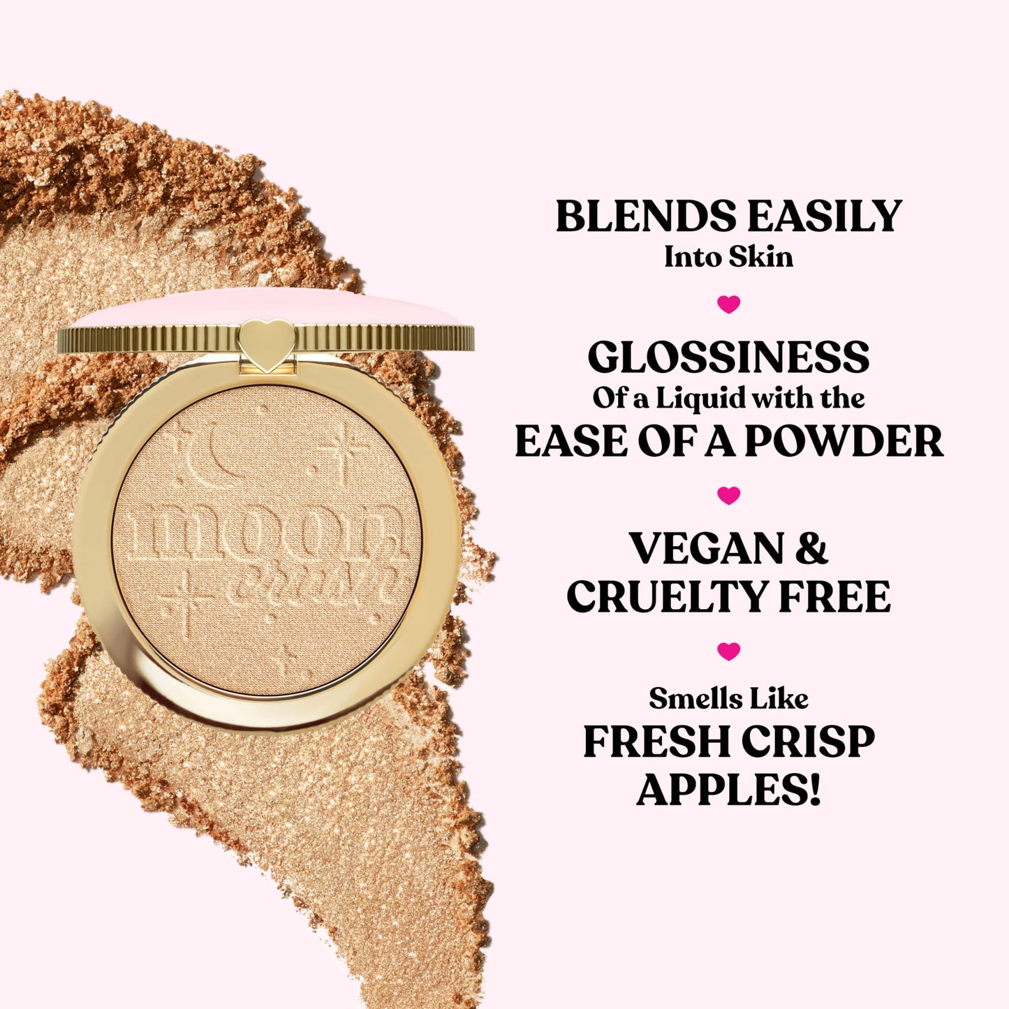 Too Faced Moon Crush Highlighter | Sheer, Powder, Glossy Glow, Highlighter Makeup 0.24 Ounce, Shooting Star Beauty & Personal Care Too Faced