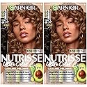 Garnier Nutrisse Ultra Color Nourishing Bold Permanent Hair Color Creme, LC1 Hi-Lift Light Brown (Salted Caramelo), Pack of 2, Hair Dye Kit for 8 Beauty & Personal Care Garnier
