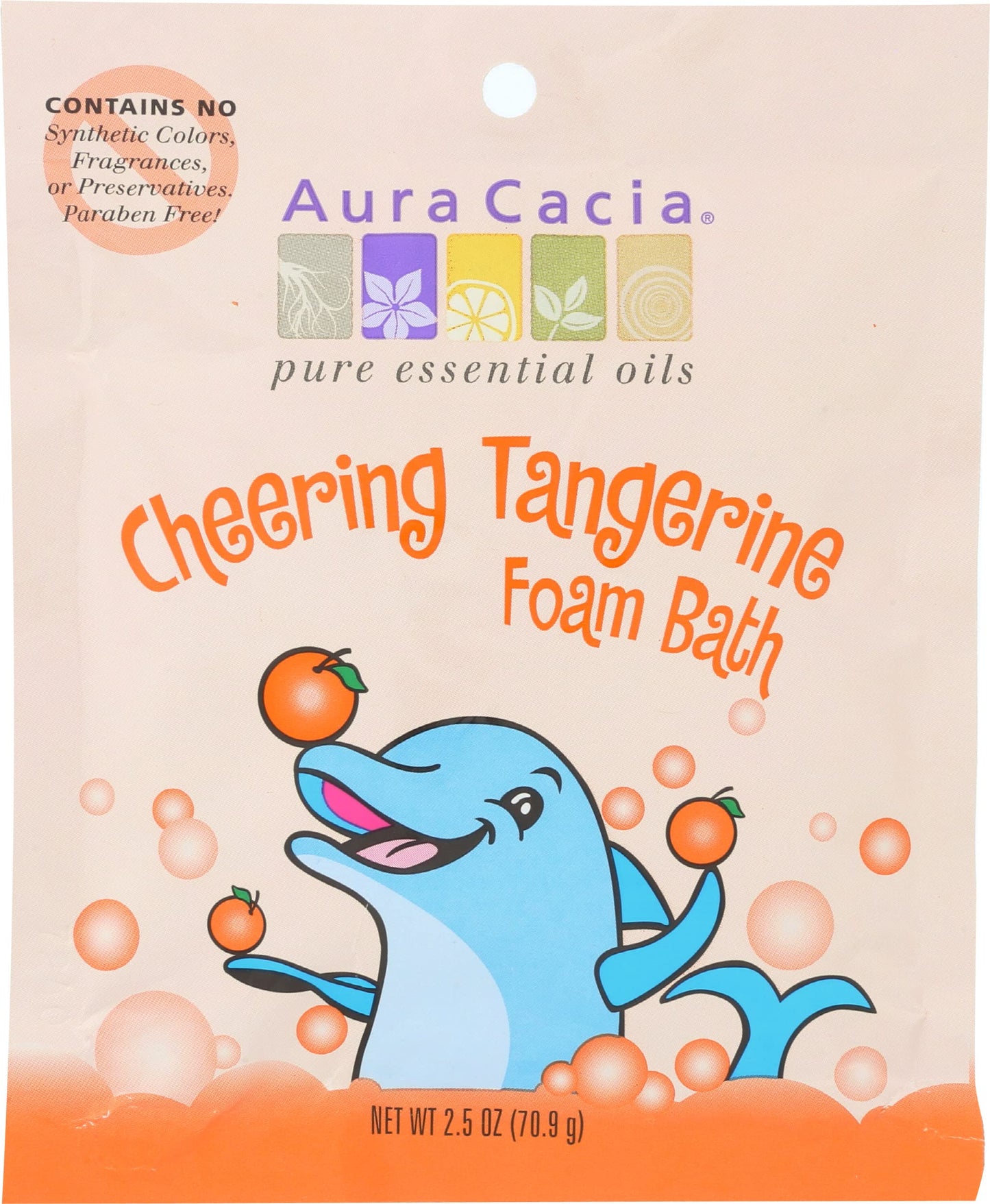 Aura Cacia Cheering Foam Bath Tangerine And Sweet Orange Essential Oils, 2.5 ounce Pack of 6 Beauty and Personal Care Aura Cacia
