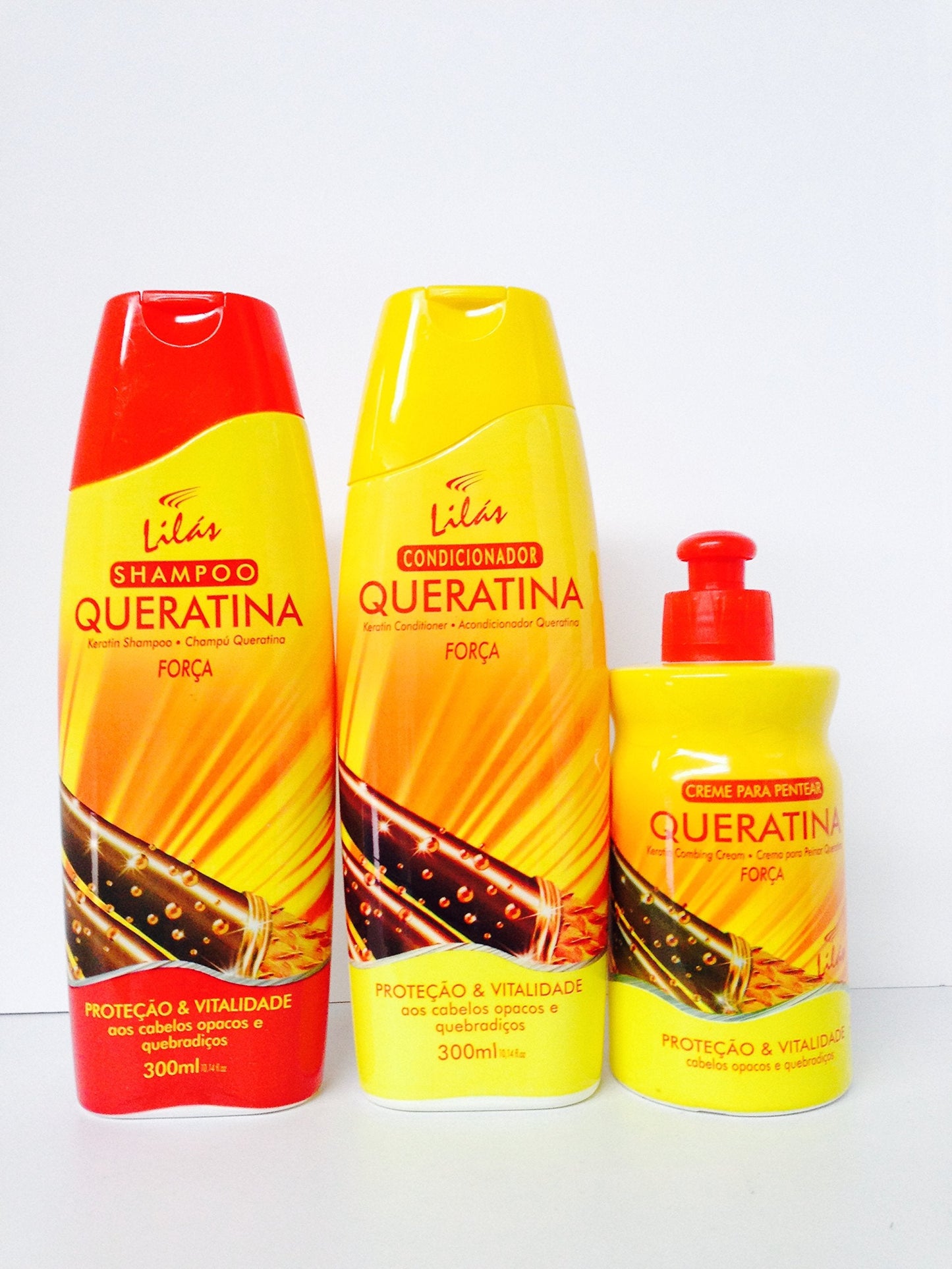 Lilas Keratin Shampoo 10.14 Oz, Keratin Conditioner 10.14 Oz and Keratin Combing Cream 10.14 Oz Beauty & Personal Care Lilas