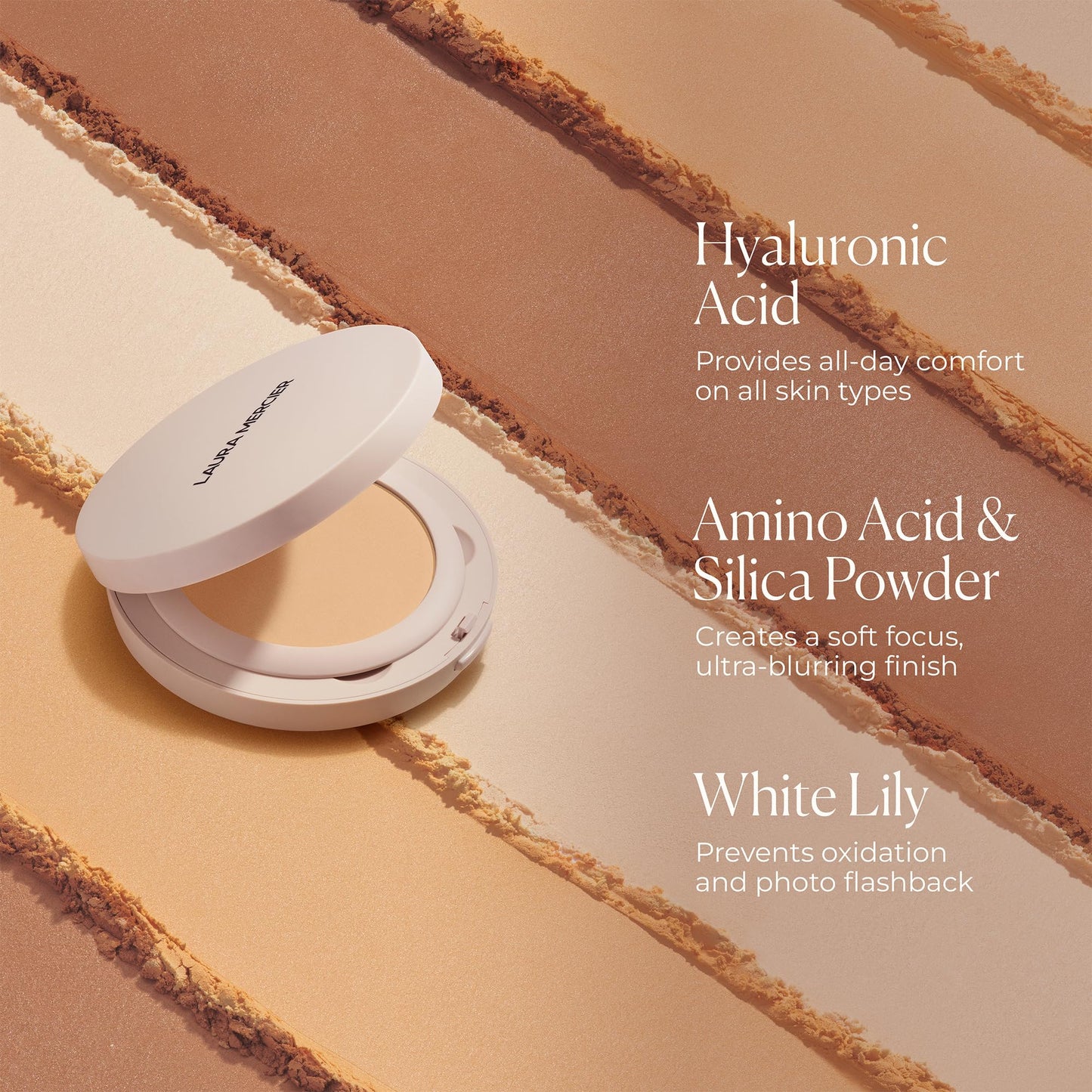 Laura Mercier Ultra-Blur Talc-Free Waterproof Translucent Pressed Setting Powder, 16HR Weightless Wear and Shine Control, Hyaluronic Acid Infused Beauty & Personal Care Laura Mercier