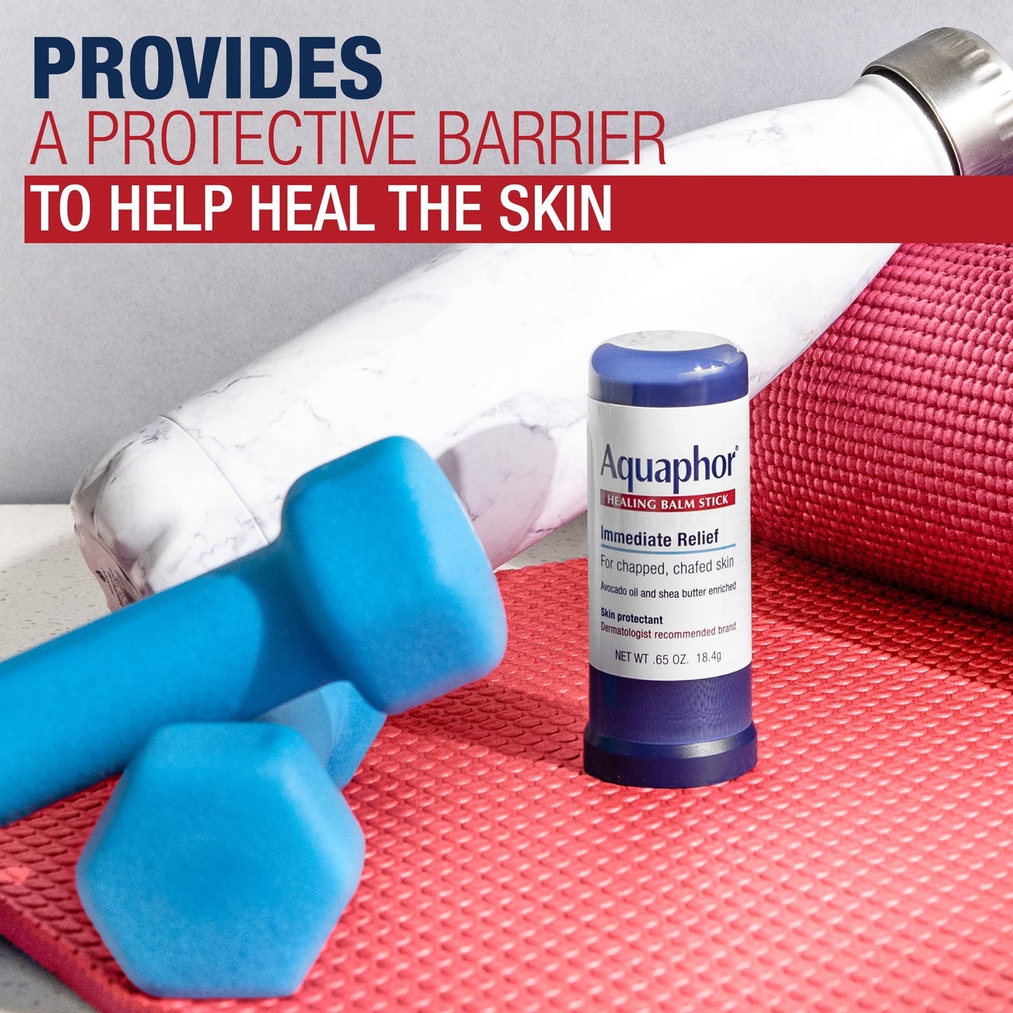 Aquaphor Healing Balm Stick, Skin Protectant with Avocado Oil and Shea Butter, 0.65 Oz Stick Beauty & Personal Care Aquaphor