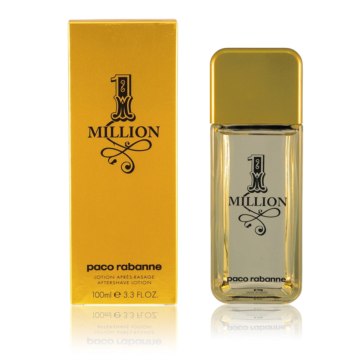 Paco Rabanne 1 Million After Shave Lotion for Men, 3.3 oz Beauty & Personal Care 1 MILLION