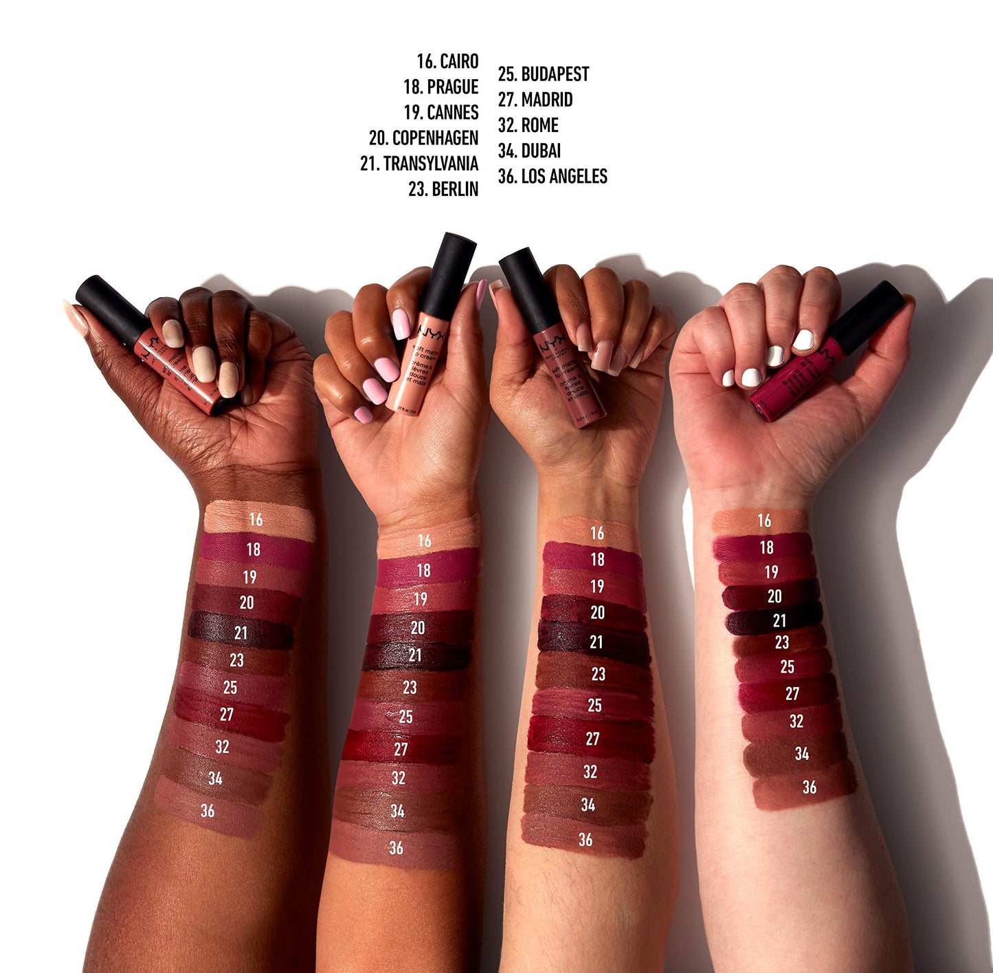 NYX PROFESSIONAL MAKEUP Soft Matte Lip Cream, Lightweight Liquid Lipstick - Berlin (Medium Warm Brown) Beauty & Personal Care NYX PROFESSIONAL MAKEUP