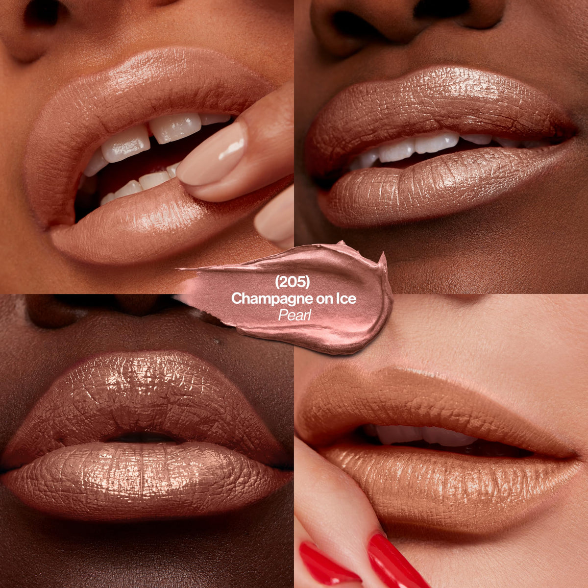Revlon Super Lustrous Lipstick, Creamy Formula For Soft, Fuller-Looking Lips, Moisturized Feel, 205 Champagne On Ice, 0.15 oz Beauty & Personal Care REVLON