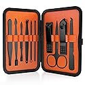 Wild Willies 10-Piece Pedicure & Manicure Kit for Men & Women - Includes Nail Clippers, Scissors, Tweezers, Files - Compact Travel Nail Grooming Kit Beauty & Personal Care Wild Willies