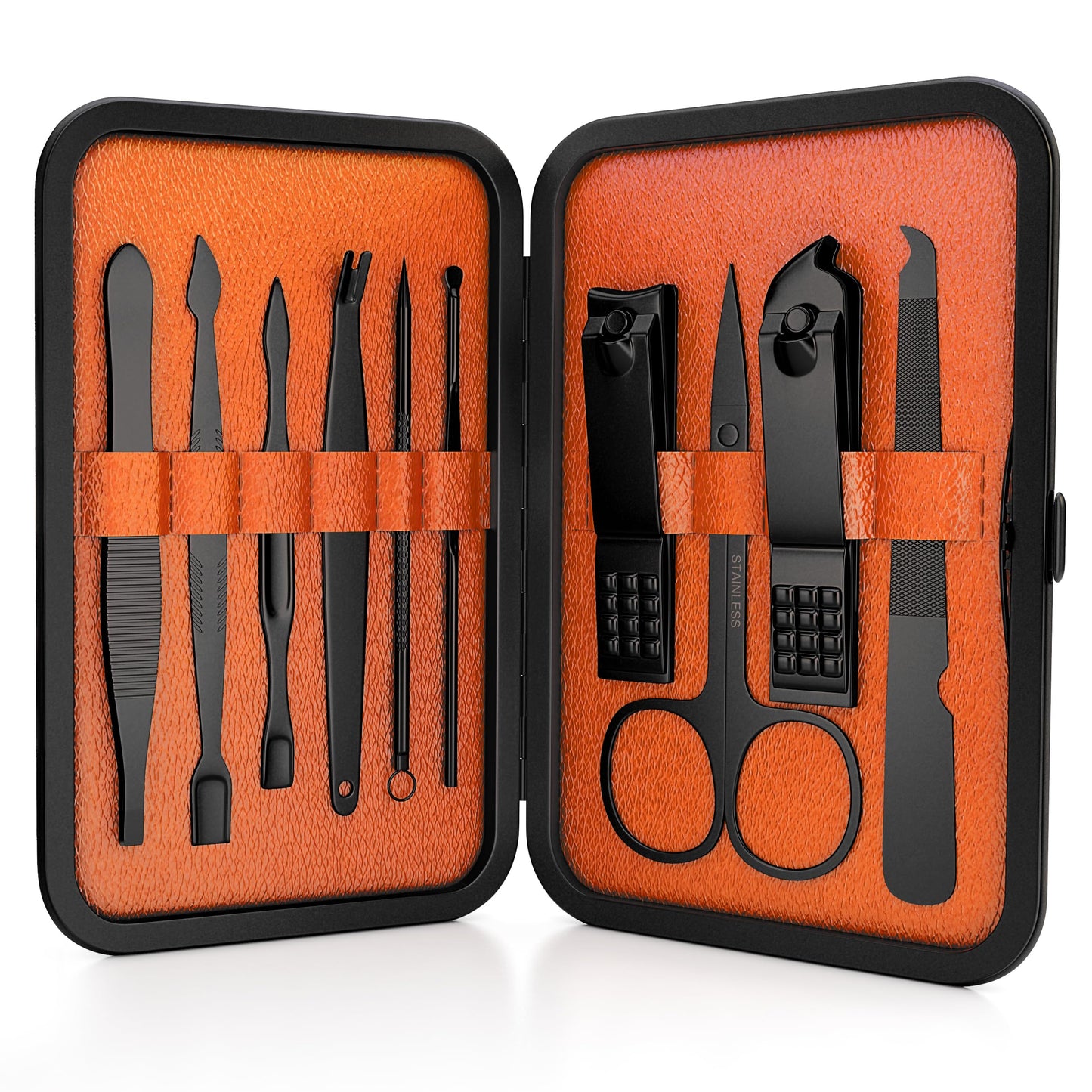 Wild Willies 10-Piece Pedicure & Manicure Kit for Men & Women - Includes Nail Clippers, Scissors, Tweezers, Files - Compact Travel Nail Grooming Kit Beauty & Personal Care Wild Willies
