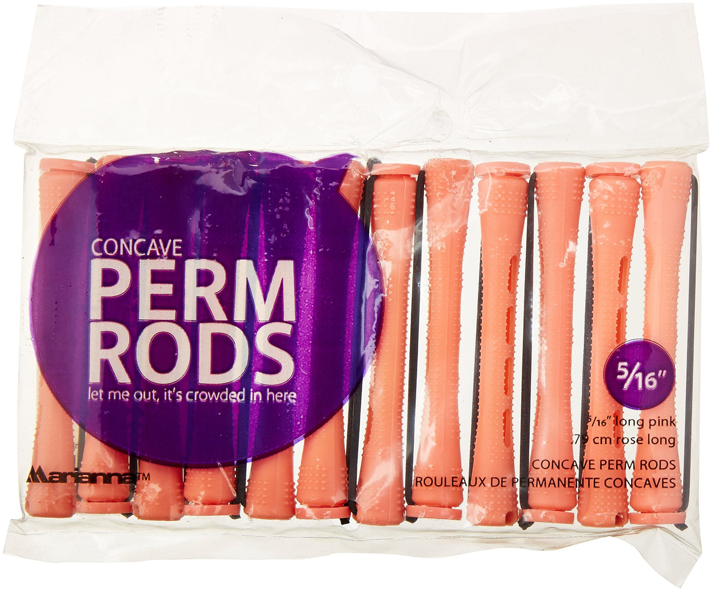 Marianna Long Pink Perm Rods, 12 Count Beauty & Personal Care Marianna