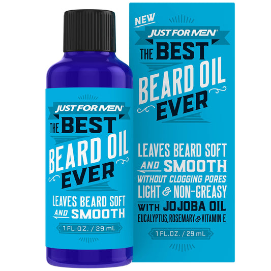 Just For Men The Best Beard Oil Ever, Supports Growth, Made with Vitamin E, Eucalyptus, Rosemary, and Jojoba Oil, Smoothes and Softens without Beauty & Personal Care Just for Men