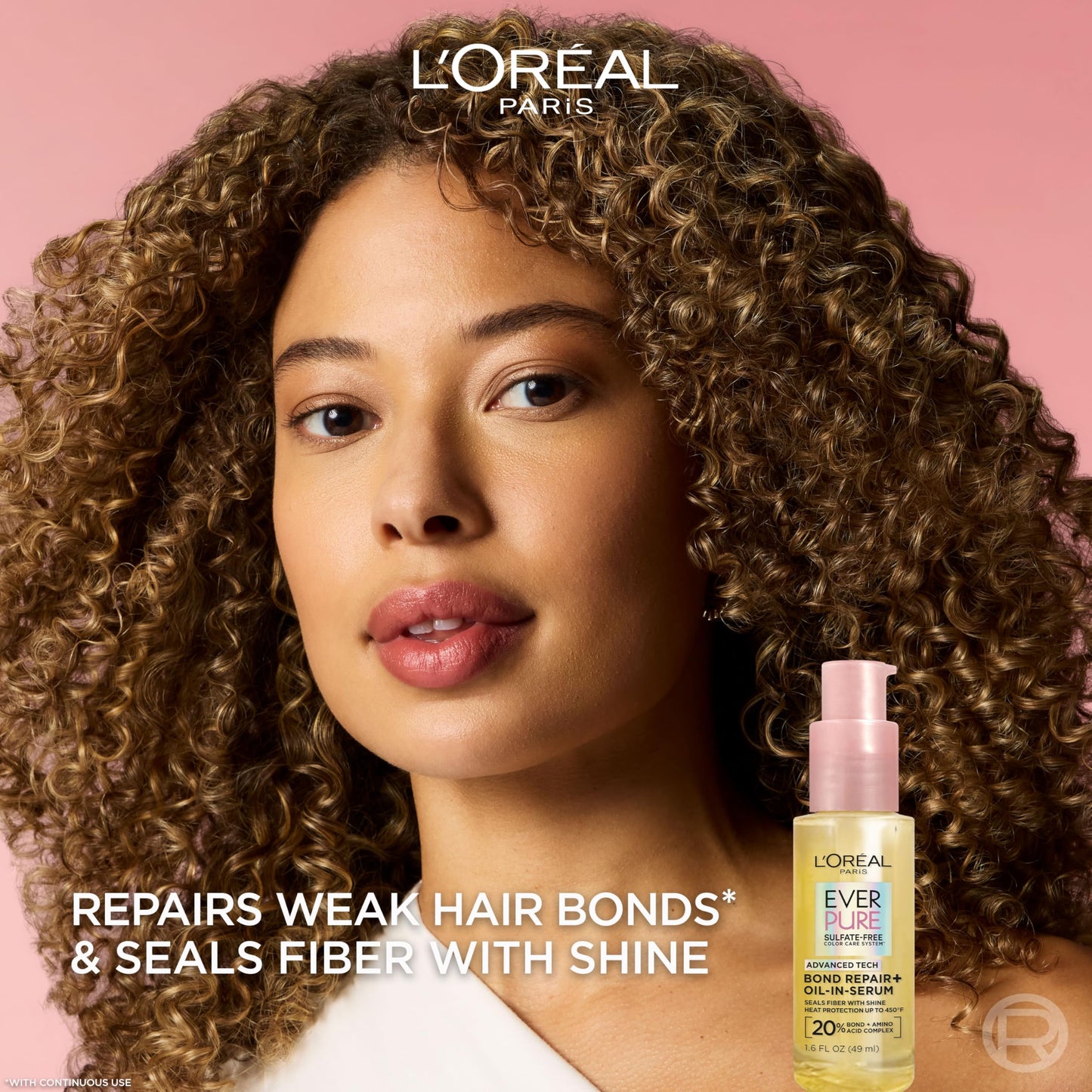 L'Oreal Paris Bond Repair+ Hair Oil-in-Serum, Heat Protectant to Strengthen Damaged, Color-Treated Hair, Provides Intense Shine and Frizz Control Beauty & Personal Care L'Oreal Paris
