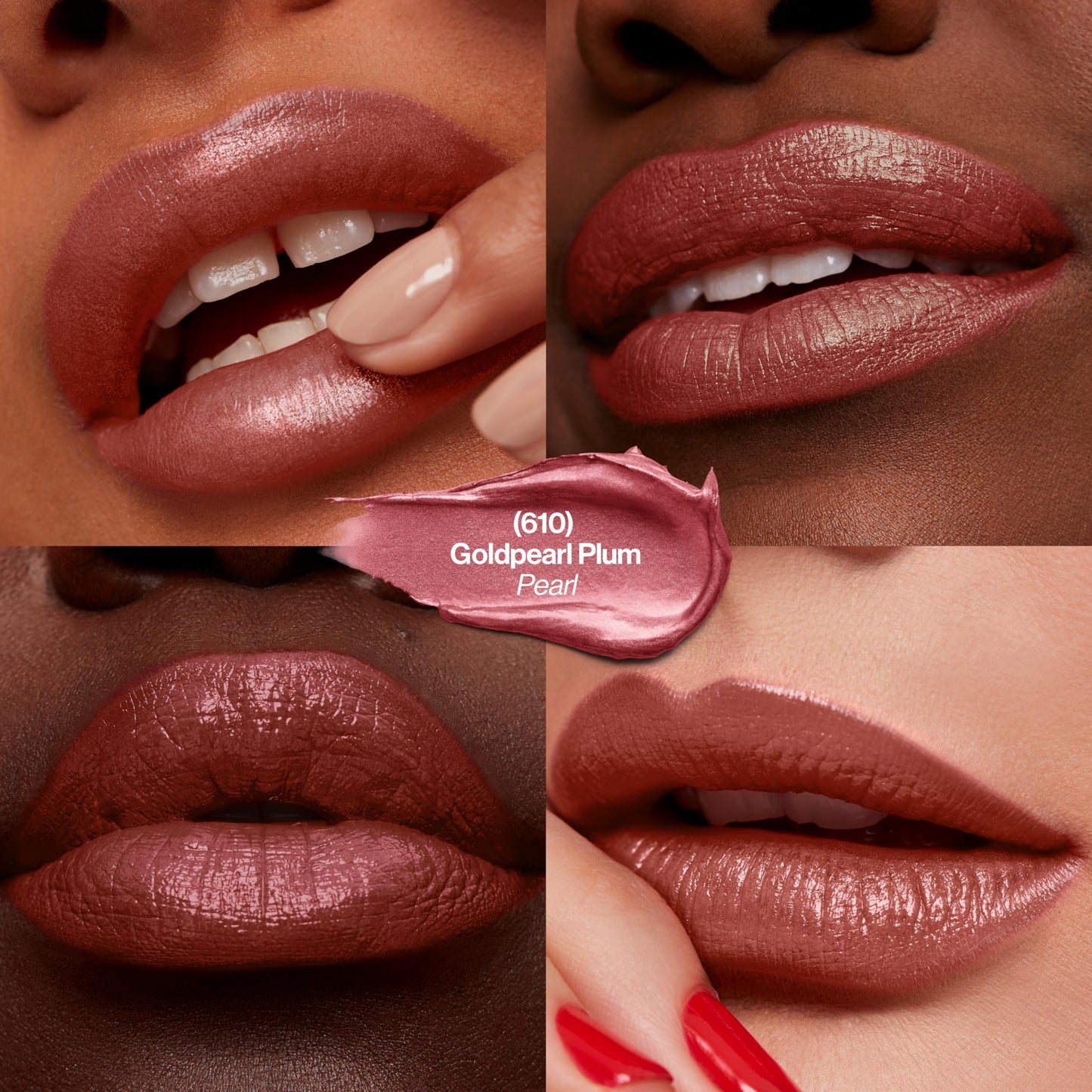 Revlon Super Lustrous Lipstick with Vitamin E and Avocado Oil, Pearl Lipstick in Mauve, 610 Gold Pearl Plum, 0.15 oz (Pack of 2) Beauty & Personal Care REVLON