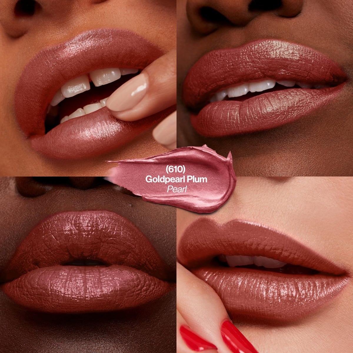Revlon Super Lustrous Lipstick, Creamy Formula For Soft, Fuller-Looking Lips, Moisturized Feel, 610 Goldpearl Plum, 0.15 oz Beauty & Personal Care REVLON