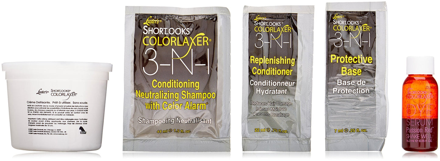 Luster's Shortlooks Color Relaxer 3-n-1 Red, 1count Beauty & Personal Care PINK