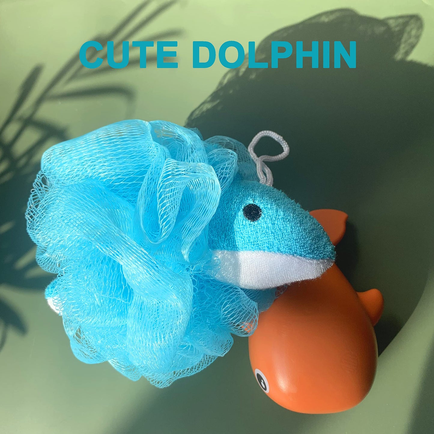 Loofah Exfoliating Shower Stuffed Sponge Pouf Mesh Brush with Animal Design - Bath Spa Puff Scrubber Ball - Body Poof for Man and Woman - Rich Foams Beauty & Personal Care Mr.Cui'shop