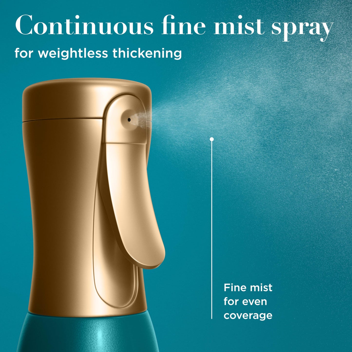 OGX ProGrowth + Peptide Serum Mist, Heat Protectant Spray Instantly Thickens Hair Root to Tip While Protecting from Breakage for Visibly Thicker Beauty & Personal Care OGX