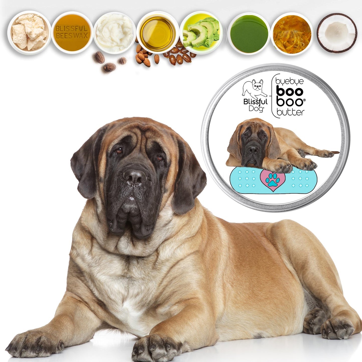 The Blissful Dog 1 oz TIN Mastiff Booboo Butter Beauty and Personal Care The Blissful Dog