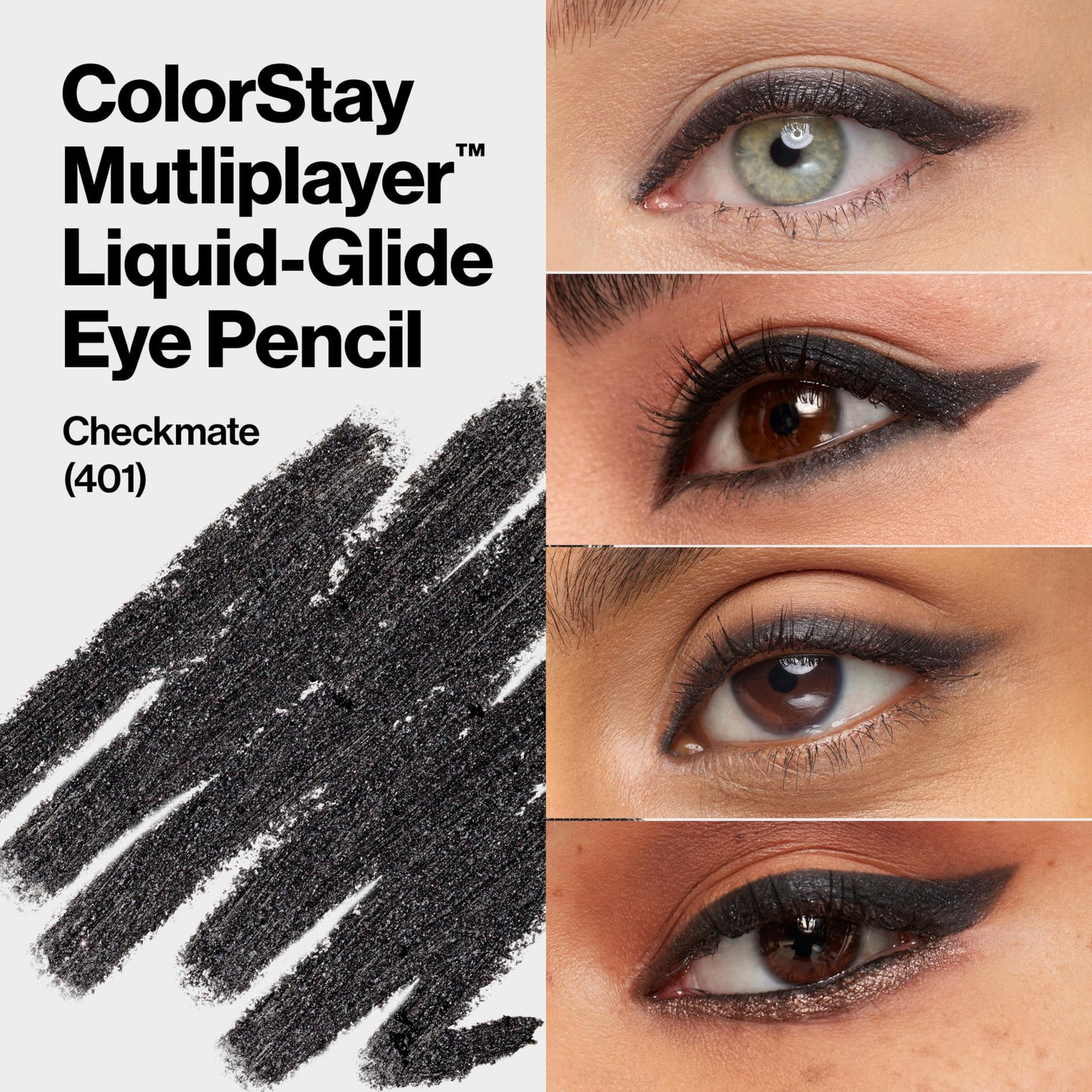 REVLON ColorStay Multiplayer Liquid-Glide Eye Pencil, Multi-Use Makeup With Blending Brush, Blends Then Sets, Creamy Texture, Waterproof Beauty & Personal Care REVLON
