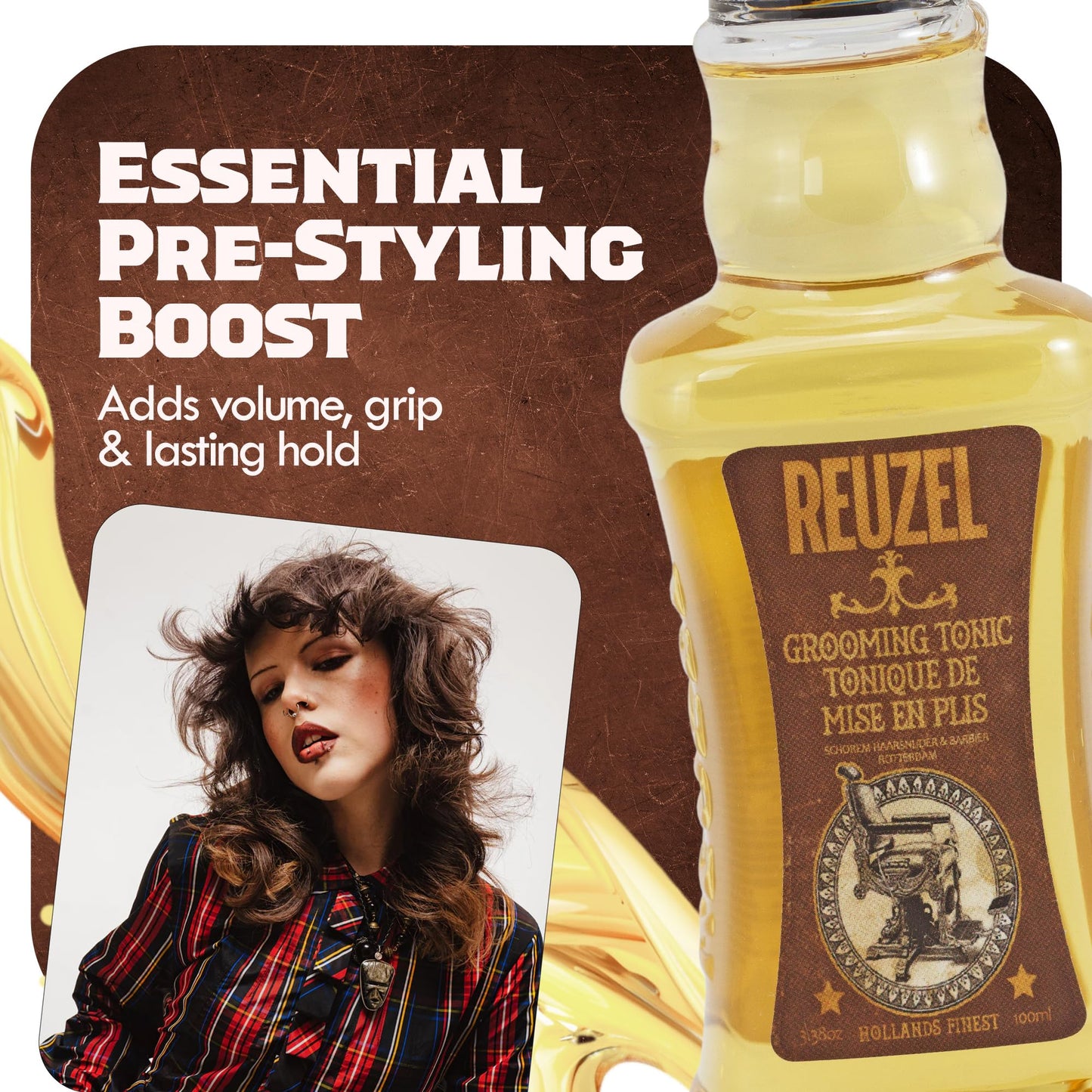 Reuzel Grooming Tonic, Hair Oil Treatment For Men, 3.38 oz Beauty & Personal Care REUZEL