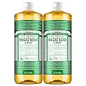 Dr. Bronner's Pure-Castile Magic Liquid Soap (Almond, 32 Ounce, 2-Pack)- Made with Regenerative Organic Certified Oils, 18-in1 Uses: Face, Hair, Hand Beauty & Personal Care Dr. Bronner's