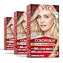 Revlon ColorSilk with Bond Repair Complex, Blonde Permanent Hair Color, 100% Gray Coverage, Ammonia Free Hair Dye, Vegan Keratin, 04 Ultra Light Beauty & Personal Care REVLON