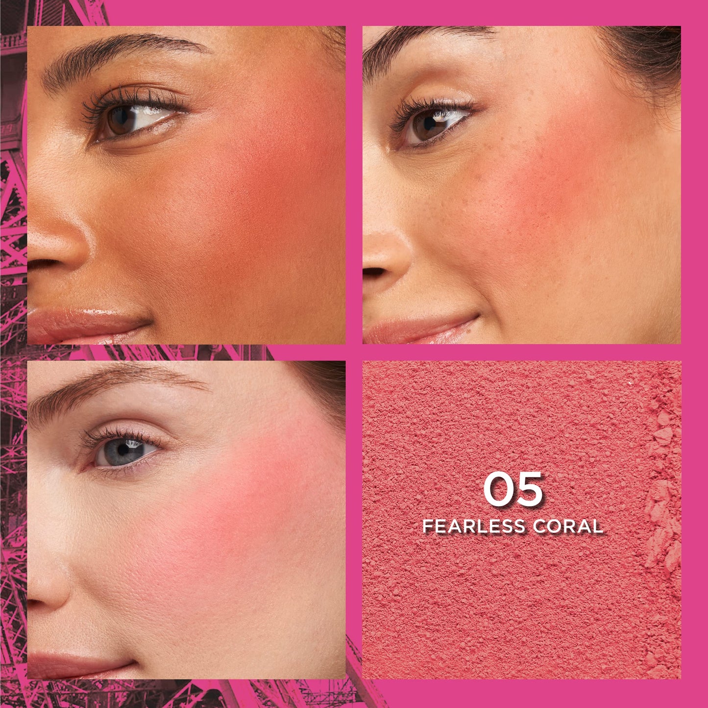 L'Oreal Paris Infallible Up to 24H Fresh Wear Soft Matte Blush, Blendable, Long-Lasting and Waterproof Cheek Make Up, Fearless Coral 05, 0.31 Oz Beauty & Personal Care L'Oreal Paris
