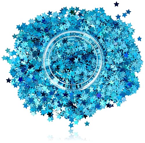Stargazer Blue Face and Body Glitter Stars Rave Festival Beauty & Personal Care Stargazer Enterprises
