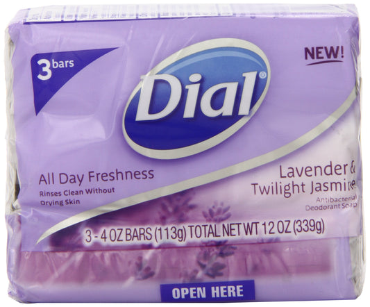 Dial Antibacterial Deodorant Soap Lavender & Twilight Jasmine - 3 CT Beauty & Personal Care Dial