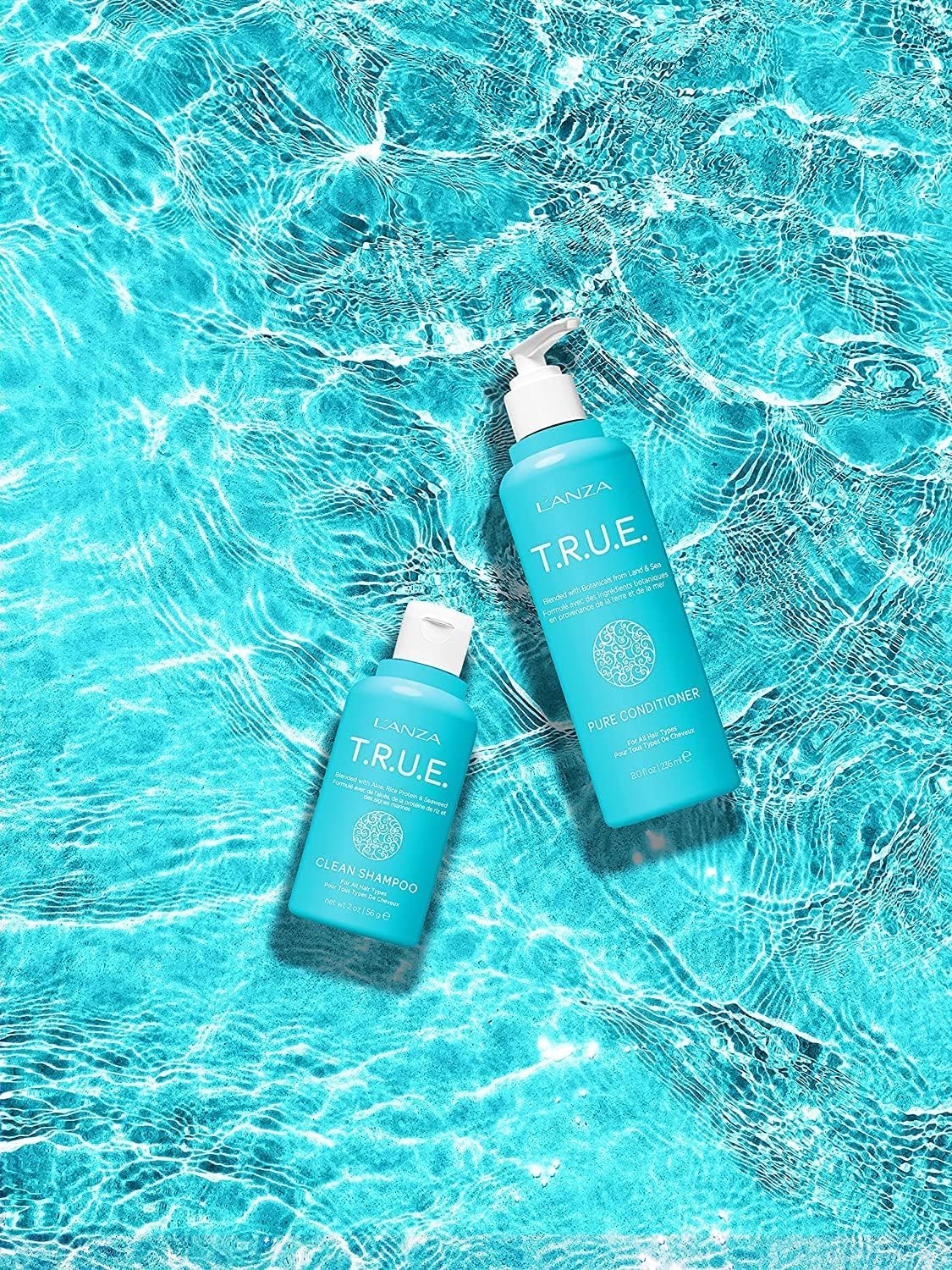 L'ANZA T.R.U.E. Duo Hair Kit, Clean Shampoo & Pure Conditioner, Anti Frizz, Fragrance & Paraben Free, Vegan & Cruelty Free Shampoo and Conditioner Beauty & Personal Care L’ANZA