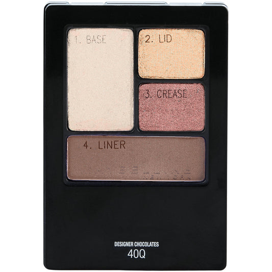 Maybelline New York Expert Wear Eyeshadow Quads, Designer Chocolates, 0.17 oz. Beauty & Personal Care MAYBELLINE