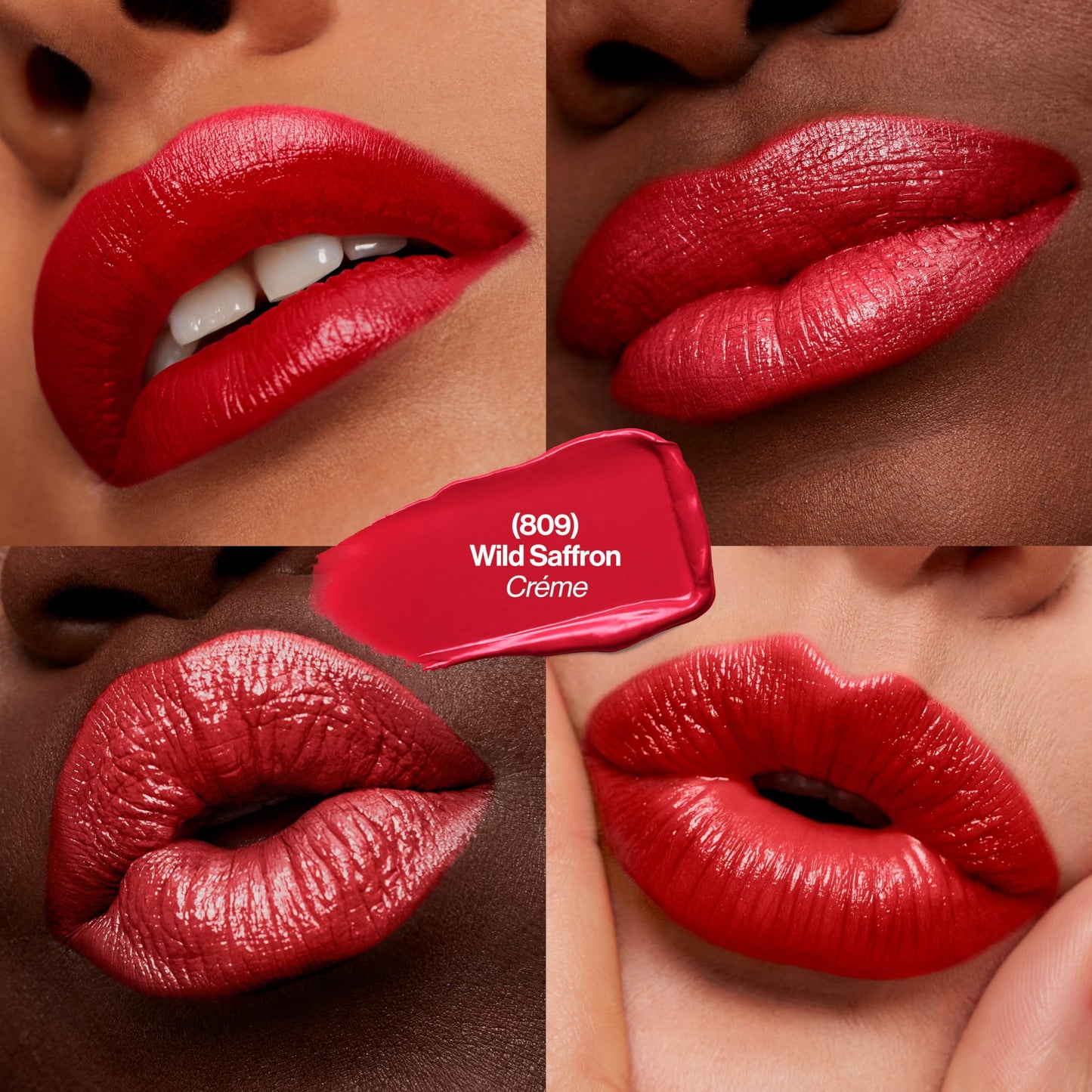 Revlon Super Lustrous Lipstick, Creamy Formula For Soft, Fuller-Looking Lips, Moisturized Feel, 809 Wild Saffron, 0.15 oz Beauty & Personal Care REVLON