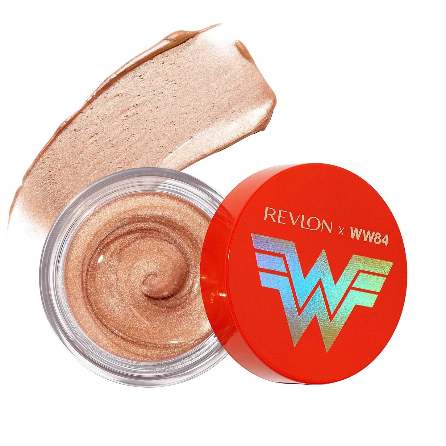 REVLON x WW84 Wonder Woman Liquid Armor Glow Pot, Glossy Eye and Face Jelly Highlighter, in Champagne, 001 Golden Lasso, 0.24 oz Beauty & Personal Care REVLON